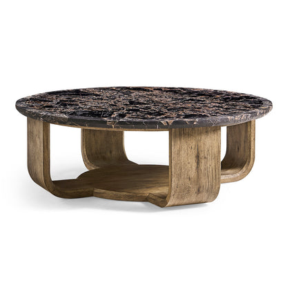Jonathan Charles Fine Furniture - Stone Ridge Round Marble Cocktail Table Light - 491281-TLA view 1