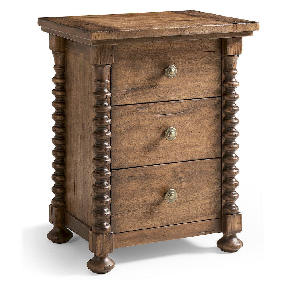 Jonathan Charles Fine Furniture - Tamarisk 3 Drawer Narrow Nightstand - 491322-MSW-24L view 1