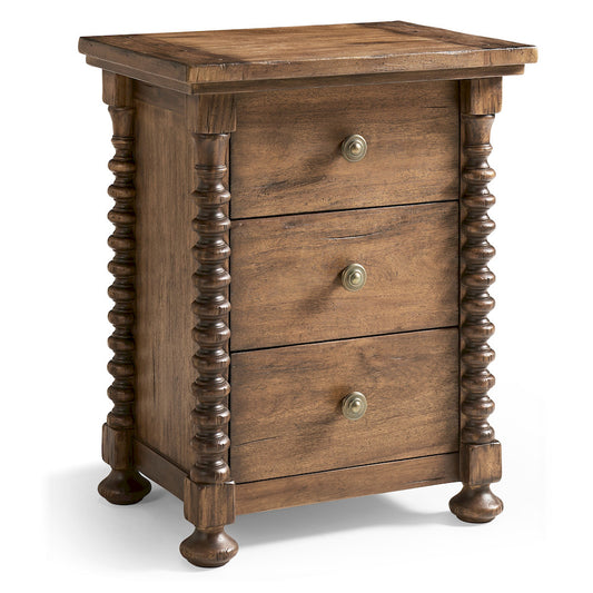 Jonathan Charles Fine Furniture - Tamarisk 3 Drawer Narrow Nightstand - 491322-MSW-24L view 1