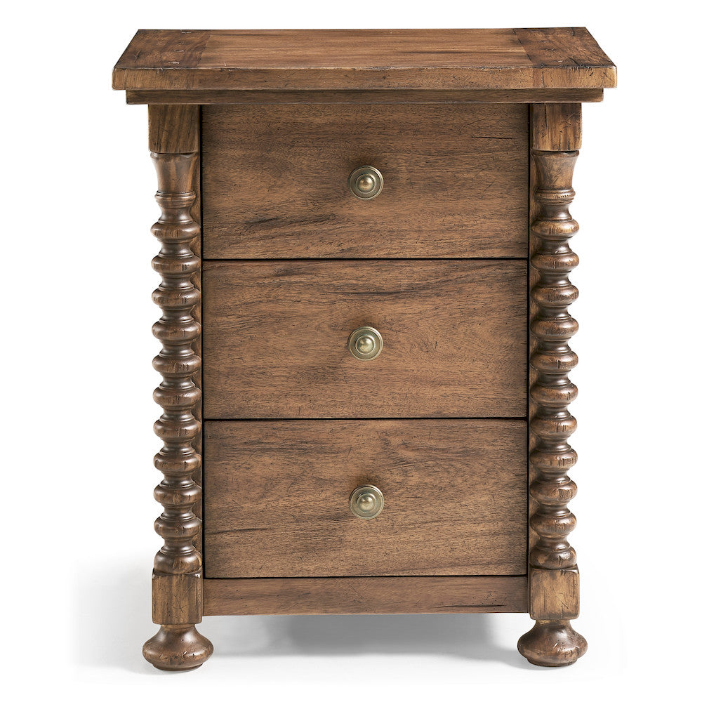 Jonathan Charles Fine Furniture - Tamarisk 3 Drawer Narrow Nightstand - 491322-MSW-24L view 2