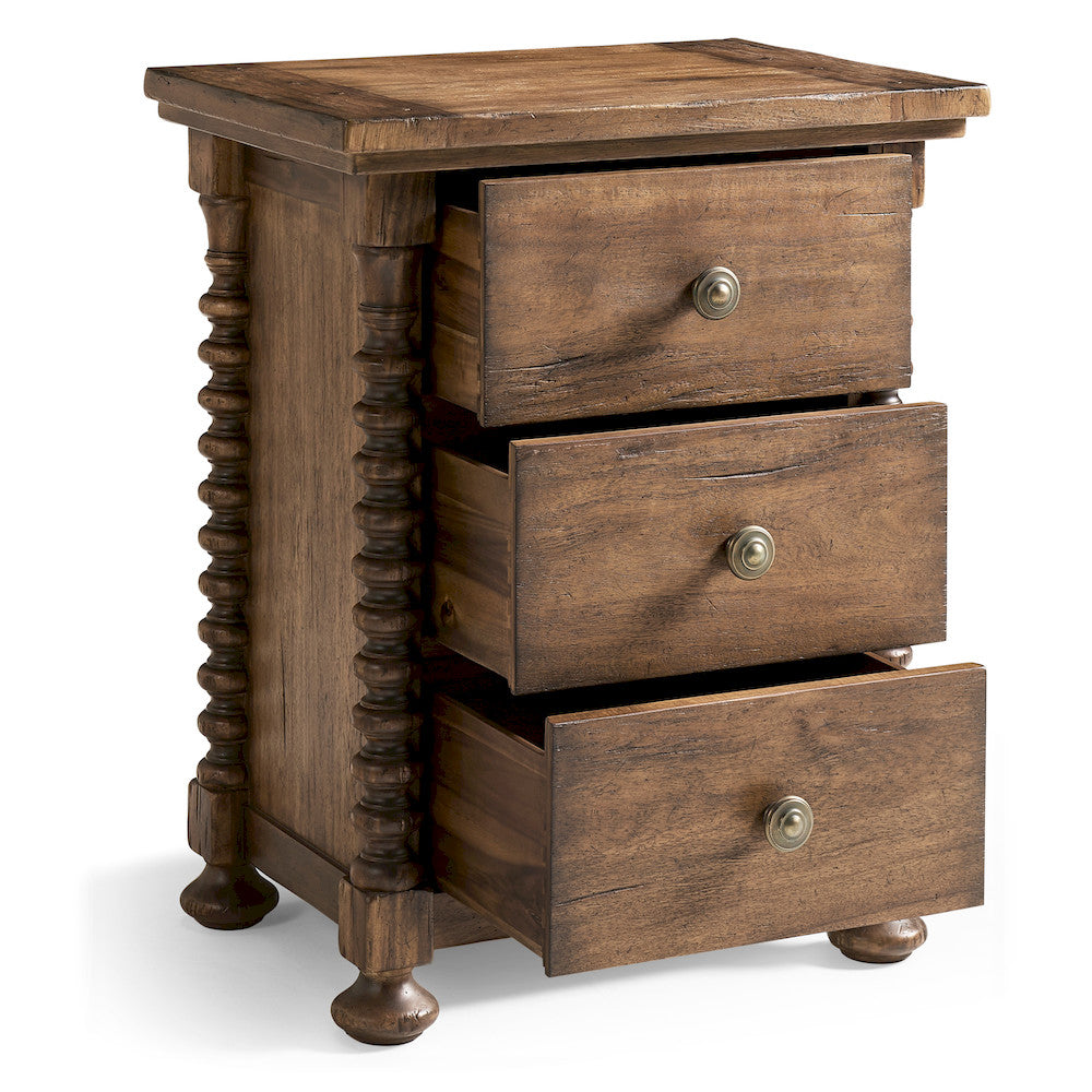 Jonathan Charles Fine Furniture - Tamarisk 3 Drawer Narrow Nightstand - 491322-MSW-24L view 5