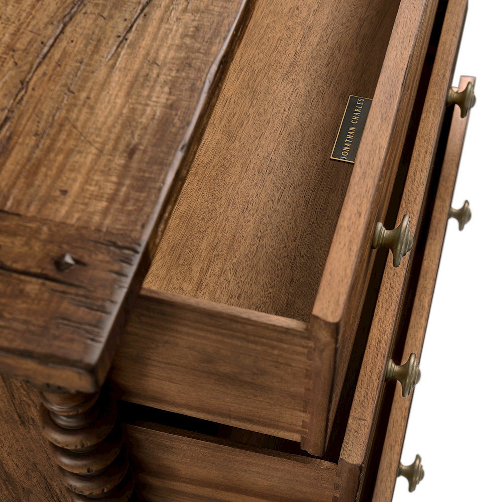 Jonathan Charles Fine Furniture - Tamarisk 3 Drawer Nightstand - 491322-MSW-36L view 6