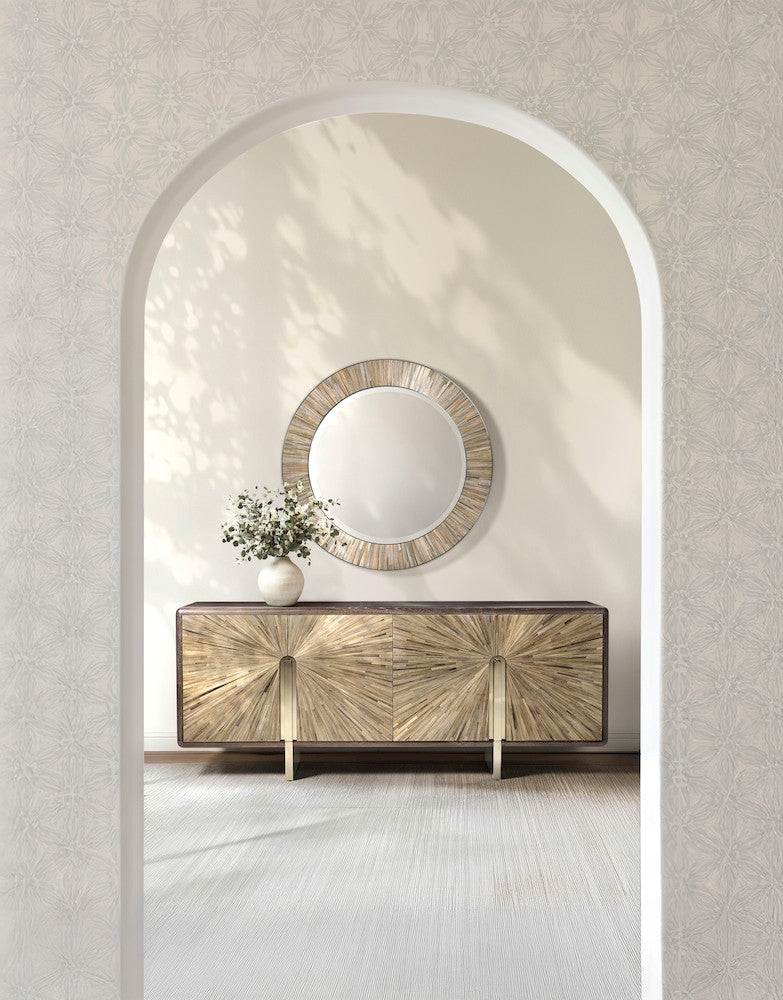 Jonathan Charles Fine Furniture - Terra Round Wall Mirror - 500588-VGS view 5