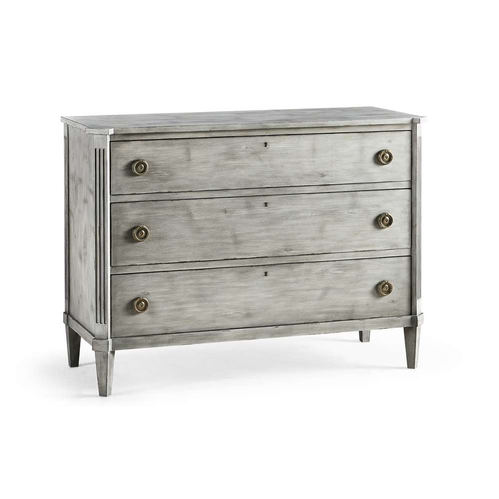 Jonathan Charles Fine Furniture - Timeless Aeon Swedish Drawer Chest in Antiqued Grey - 003-3-269-GAW veiw 1