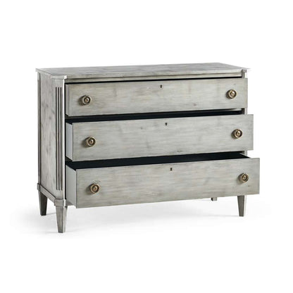 Jonathan Charles Fine Furniture - Timeless Aeon Swedish Drawer Chest in Antiqued Grey - 003-3-269-GAW veiw 2