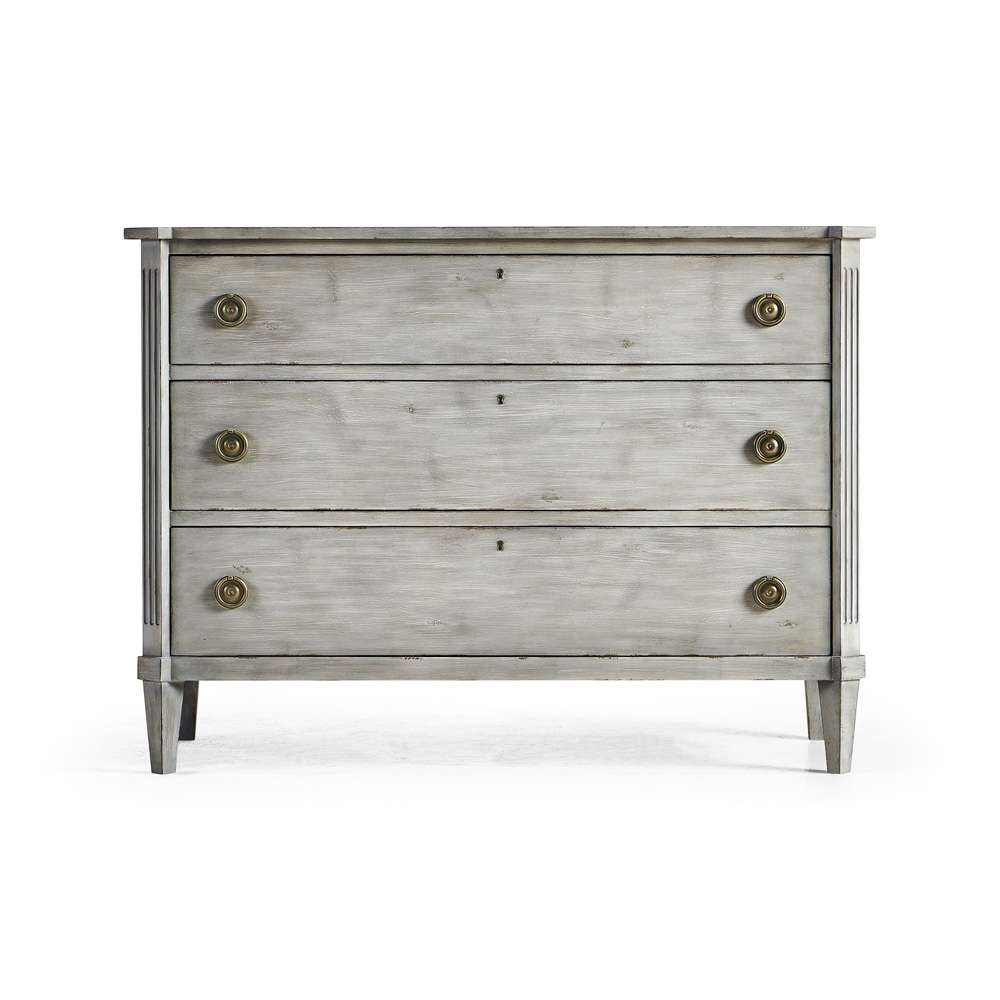 Jonathan Charles Fine Furniture - Timeless Aeon Swedish Drawer Chest in Antiqued Grey - 003-3-269-GAW veiw 3