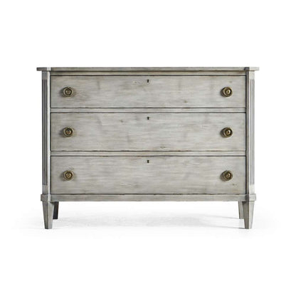 Jonathan Charles Fine Furniture - Timeless Aeon Swedish Drawer Chest in Antiqued Grey - 003-3-269-GAW veiw 3
