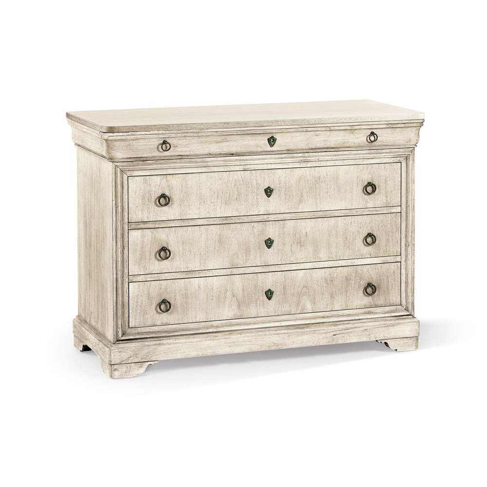 Jonathan Charles Fine Furniture - Timeless Entropy Louis Phillipe Drawer Chest in Bleached Walnut - 003-3-267-BLW veiw 1