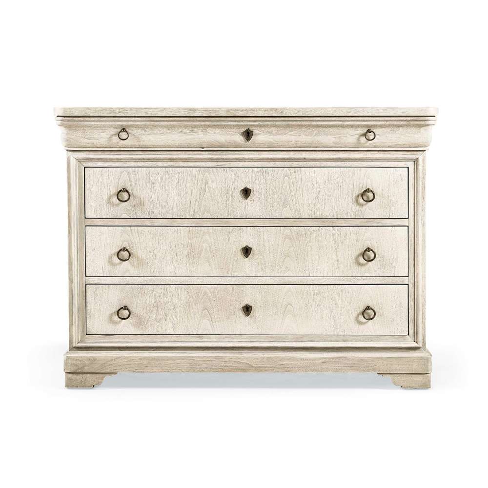 Jonathan Charles Fine Furniture - Timeless Entropy Louis Phillipe Drawer Chest in Bleached Walnut - 003-3-267-BLW veiw 2
