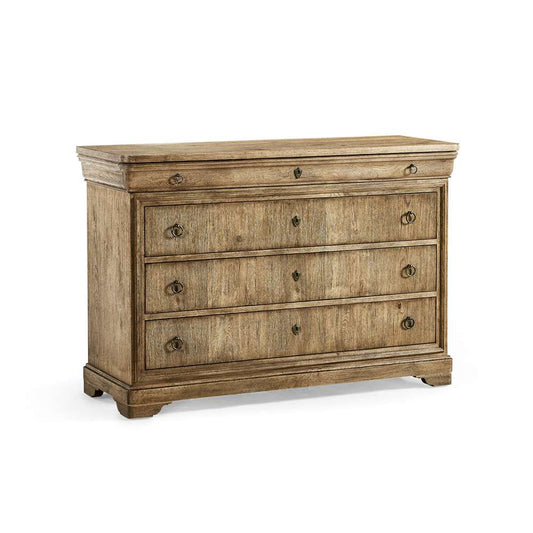 Jonathan Charles Fine Furniture - Timeless Entropy Louis Phillipe Drawer Chest in Stripped Brown Chestnut - 003-3-267-WNC veiw 1