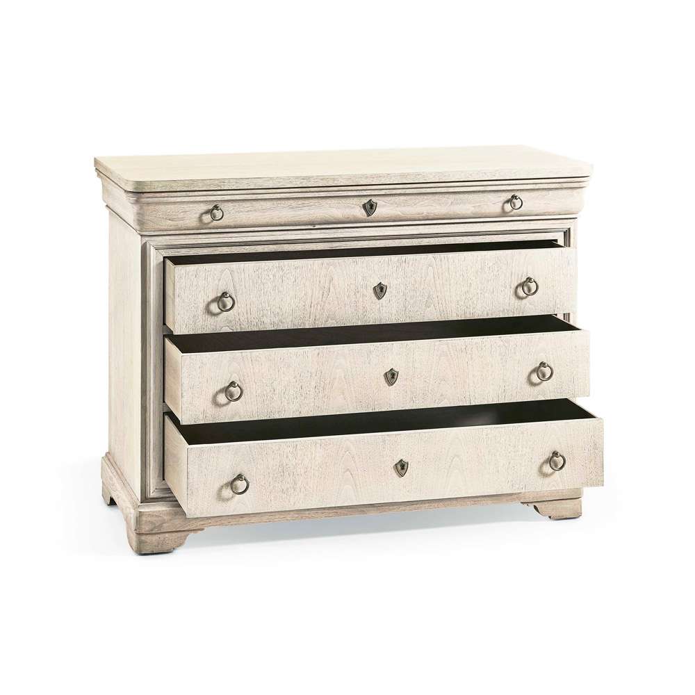 Jonathan Charles Fine Furniture - Timeless Entropy Louis Phillipe Drawer Chest in Bleached Walnut - 003-3-266-BLW veiw 2