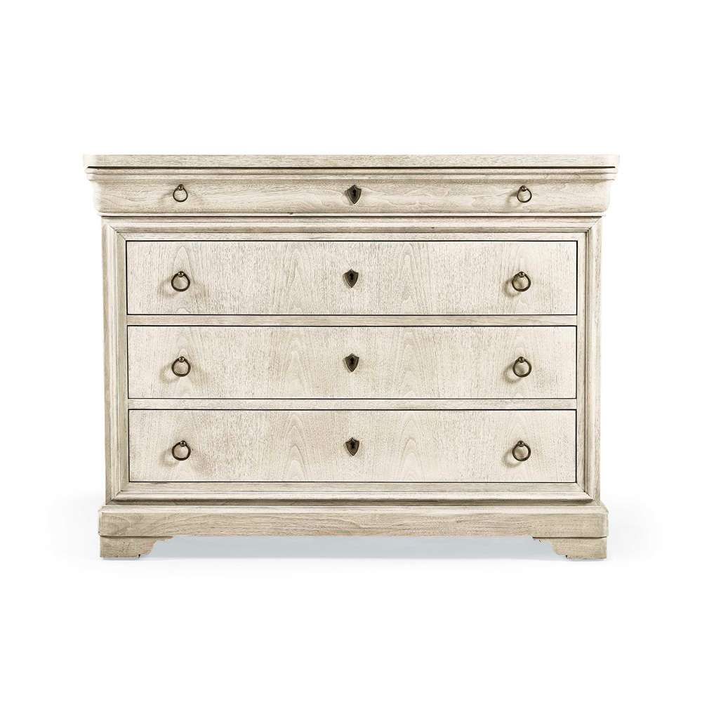 Jonathan Charles Fine Furniture - Timeless Entropy Louis Phillipe Drawer Chest in Bleached Walnut - 003-3-266-BLW veiw 4