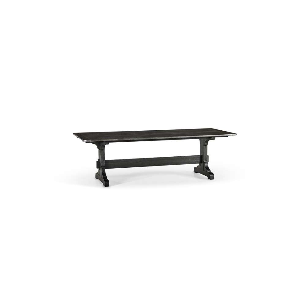 Jonathan Charles Fine Furniture - Timeless Epoch Trestle Dining Table in Ebonized Oak - 003-2-A50-EBO veiw 4