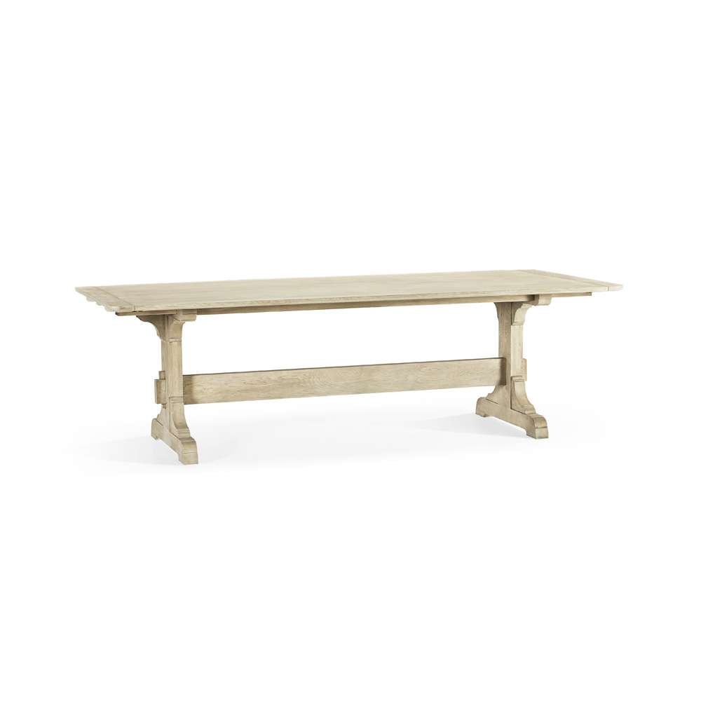 Jonathan Charles Fine Furniture - Timeless Epoch Trestle Dining Table in Stripped Oak - 003-2-A50-STO veiw 1