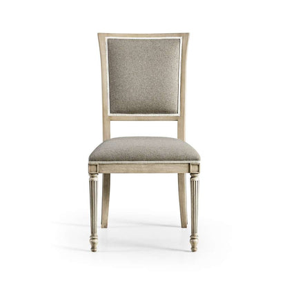 Jonathan Charles Fine Furniture - Timeless Flare Uph. Side Chair Flared Top in Bleached Walnut - 003-2-130-BLW veiw 2