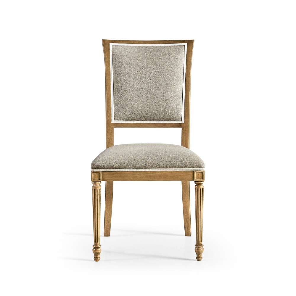 Jonathan Charles Fine Furniture - Timeless Flare Uph. Side Chair Flared Top in Sun Bleached Cherry - 003-2-130-SBC veiw 2