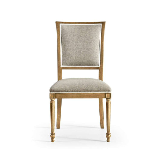 Jonathan Charles Fine Furniture - Timeless Flare Uph. Side Chair Flared Top in Sun Bleached Cherry - 003-2-130-SBC veiw 2