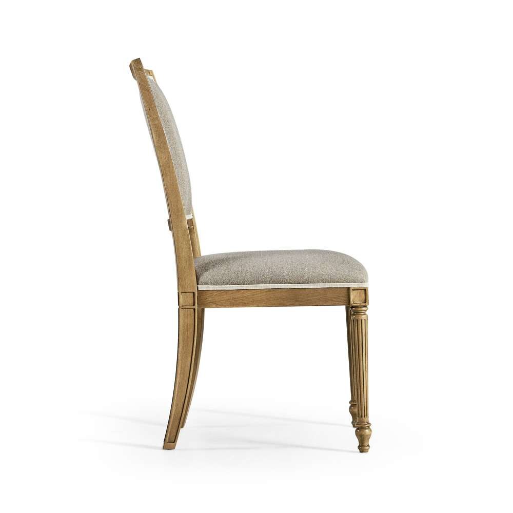 Jonathan Charles Fine Furniture - Timeless Flare Uph. Side Chair Flared Top in Sun Bleached Cherry - 003-2-130-SBC veiw 3