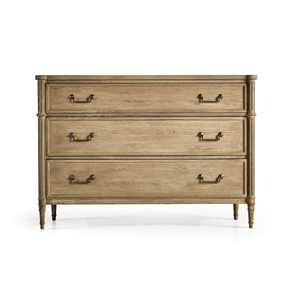 Jonathan Charles Fine Furniture - Timeless Kalpa Louis XVI Drawer Chest in Bleached Chestnut - 003-3-263-BLC veiw 3
