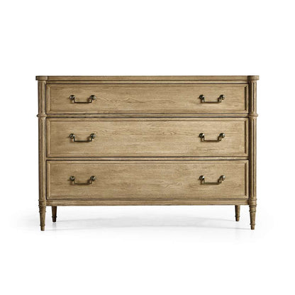 Jonathan Charles Fine Furniture - Timeless Kalpa Louis XVI Drawer Chest in Bleached Chestnut - 003-3-263-BLC veiw 3