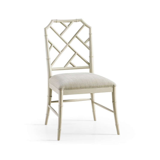 Jonathan Charles Fine Furniture - Timeless Saros Chippendale Bamboo Side Chair in London Mist - 003-2-121-LMS veiw 1