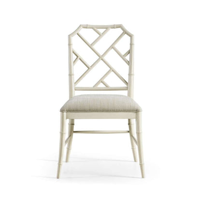 Jonathan Charles Fine Furniture - Timeless Saros Chippendale Bamboo Side Chair in London Mist - 003-2-121-LMS veiw 2