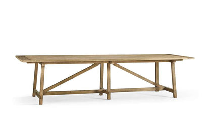 Jonathan Charles Fine Furniture - Timeless Sidereal French Laundry Dining Table 125in in Chestnut - 003-2-A60-WNC veiw 1