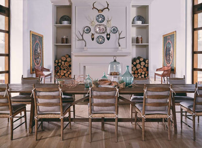 Jonathan Charles Fine Furniture - Timeless Sidereal French Laundry Dining Table 125in in Chestnut - 003-2-A60-WNC veiw 5