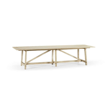 Jonathan Charles Fine Furniture - Timeless Sidereal French Laundry Dining Table 125in in Stripped Oak - 003-2-A60-STO veiw 1