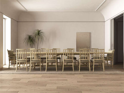 Jonathan Charles Fine Furniture - Timeless Sidereal French Laundry Dining Table 125in in Stripped Oak - 003-2-A60-STO veiw 6