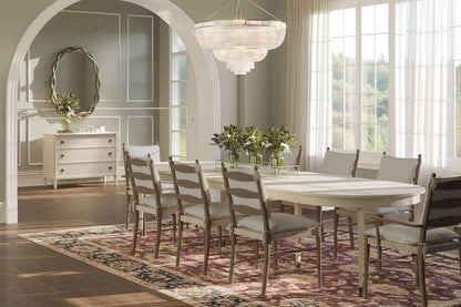 Jonathan Charles Fine Furniture - Timeless Synodic Swedish Dining Table in London Mist - 003-2-H63-LMS veiw 9