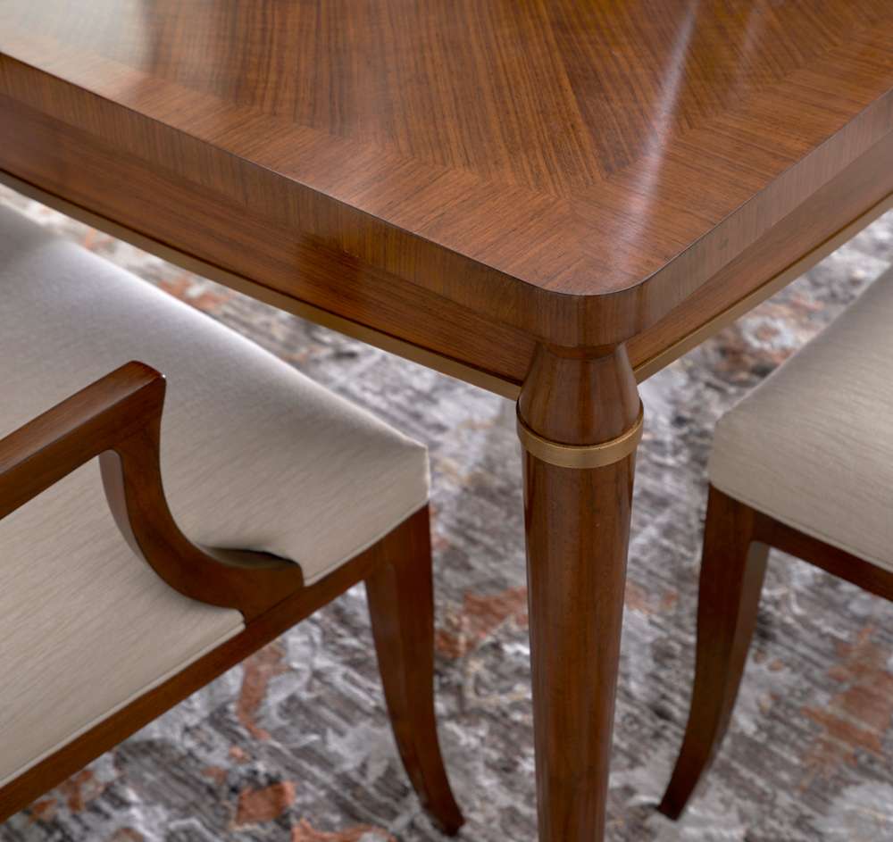Jonathan Charles Fine Furniture - Toulouse Walnut Dining Table - 500348-120L-WTL veiw 6