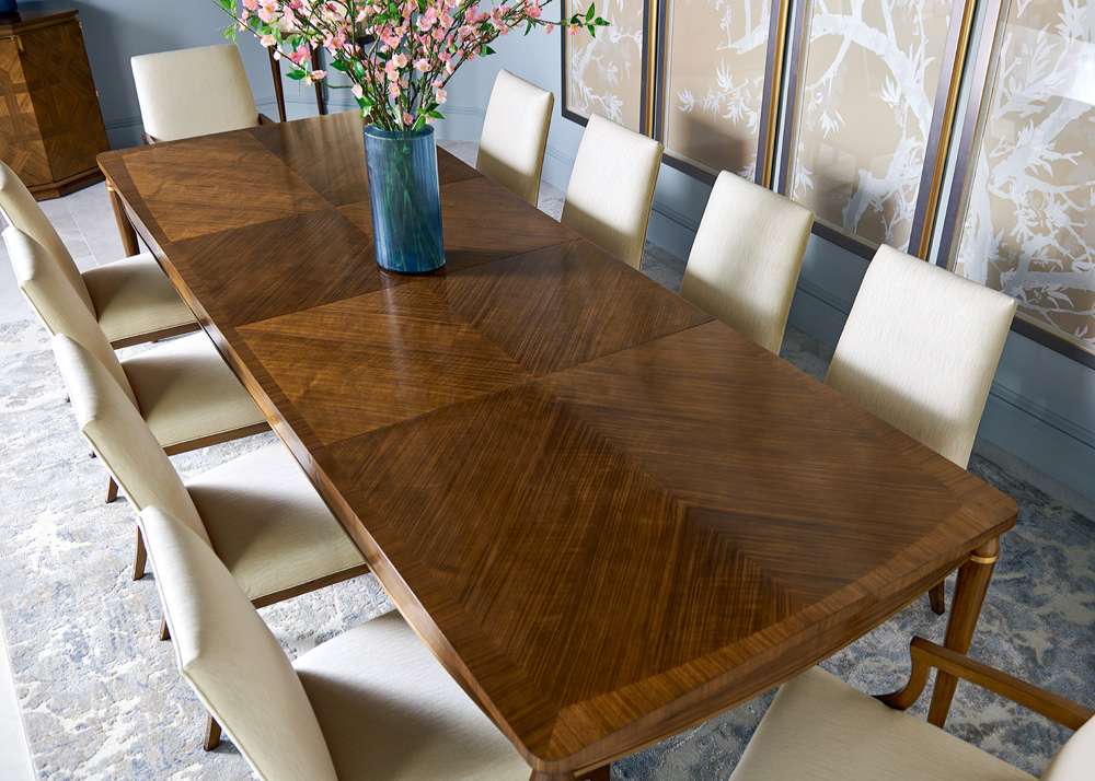 Jonathan Charles Fine Furniture - Toulouse Walnut Dining Table - 500348-120L-WTL veiw 8