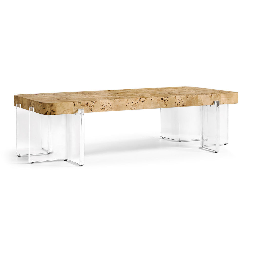 Jonathan Charles Fine Furniture - Veil Rectangular Cocktail Table - 500569-NMB view 1