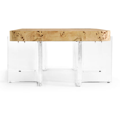 Jonathan Charles Fine Furniture - Veil Rectangular Cocktail Table - 500569-NMB view 4