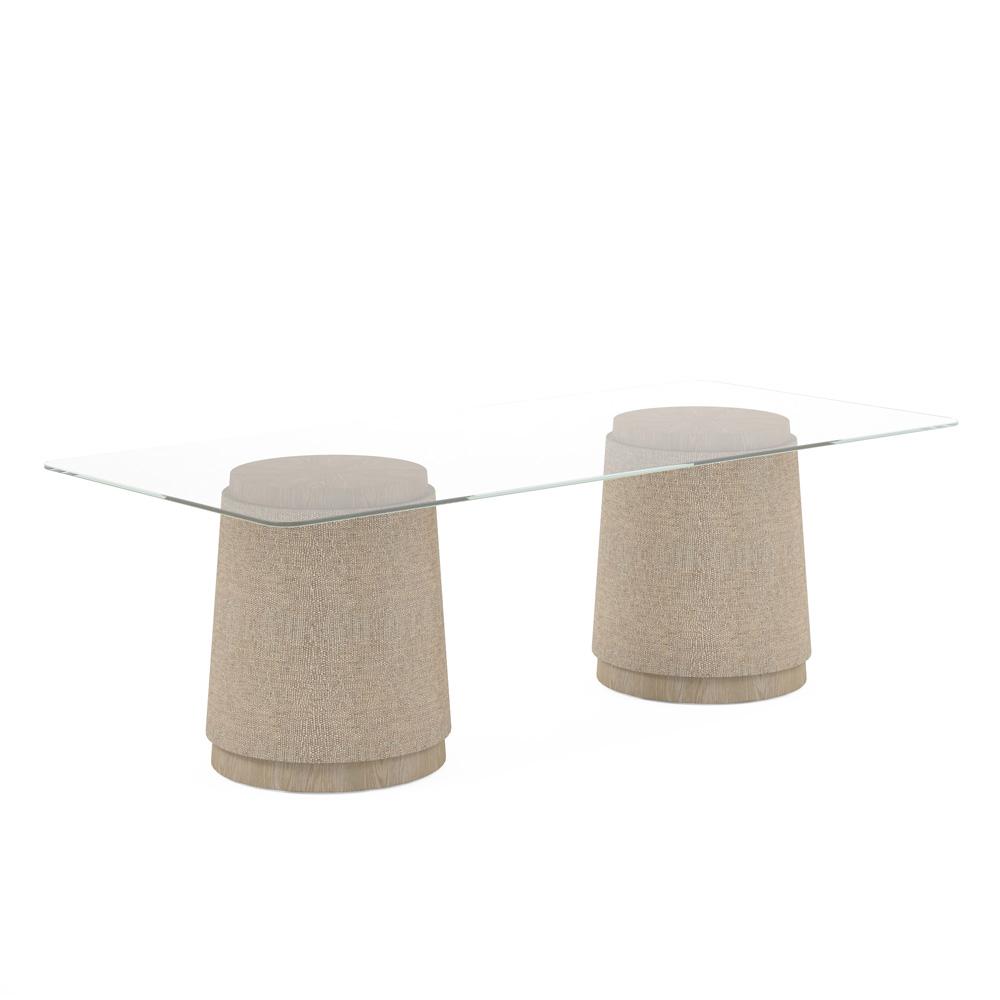 Jonathan Charles Fine Furniture - Water Abyss Single Pedestal Dining - 001-2-A00-GRC-BS veiw 4