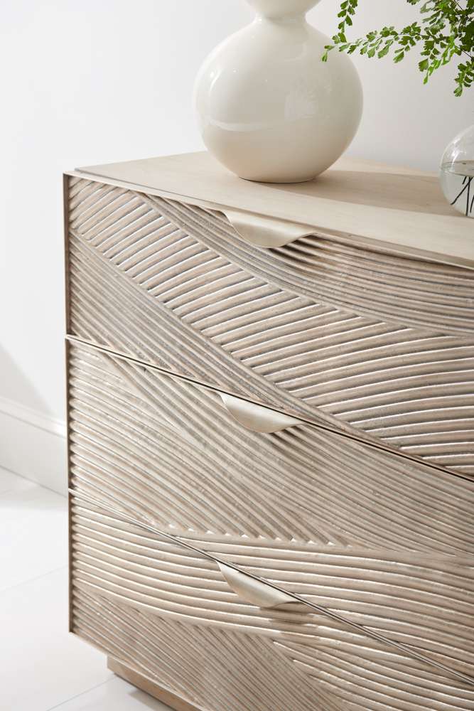 Jonathan Charles Fine Furniture - Water Capillary Cast Metal Texture Double Dresser - 001-1-711-CAL veiw 7