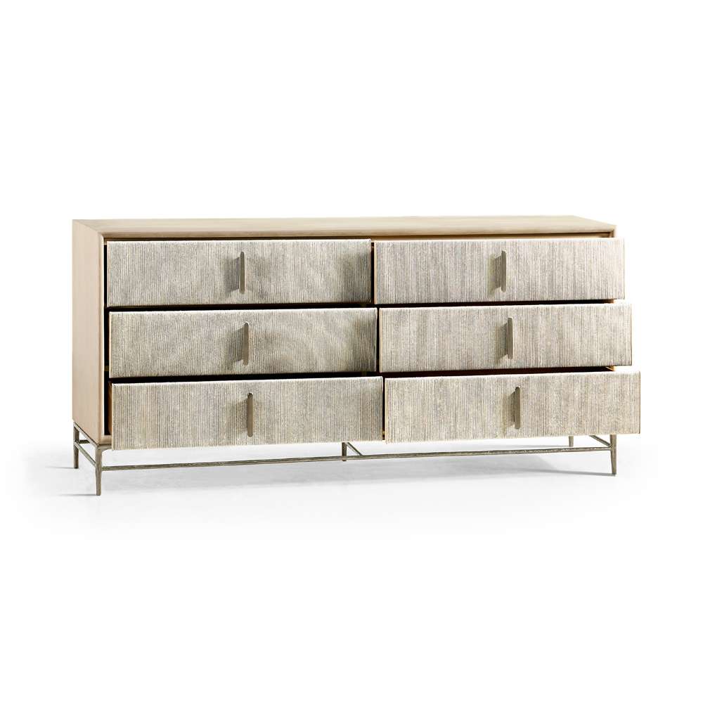 Jonathan Charles Fine Furniture - Water Clapotis Danish Cord Double Dresser - 001-1-710-CRD veiw 2