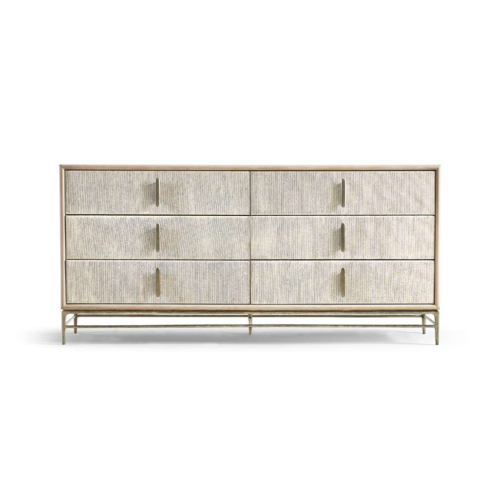 Jonathan Charles Fine Furniture - Water Clapotis Danish Cord Double Dresser - 001-1-710-CRD veiw 3