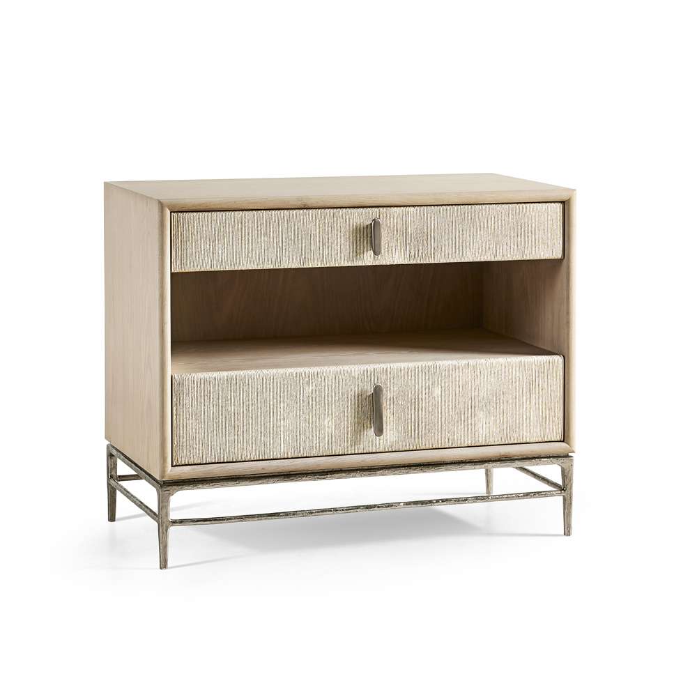 Jonathan Charles Fine Furniture - Water Clapotis Danish Cord Nightstand - 001-1-802-CRD veiw 1