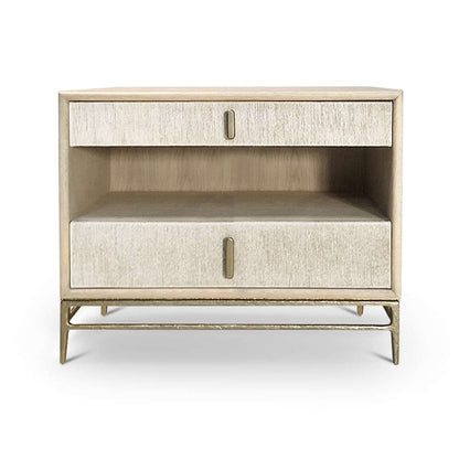 Jonathan Charles Fine Furniture - Water Clapotis Danish Cord Nightstand - 001-1-802-CRD veiw 3