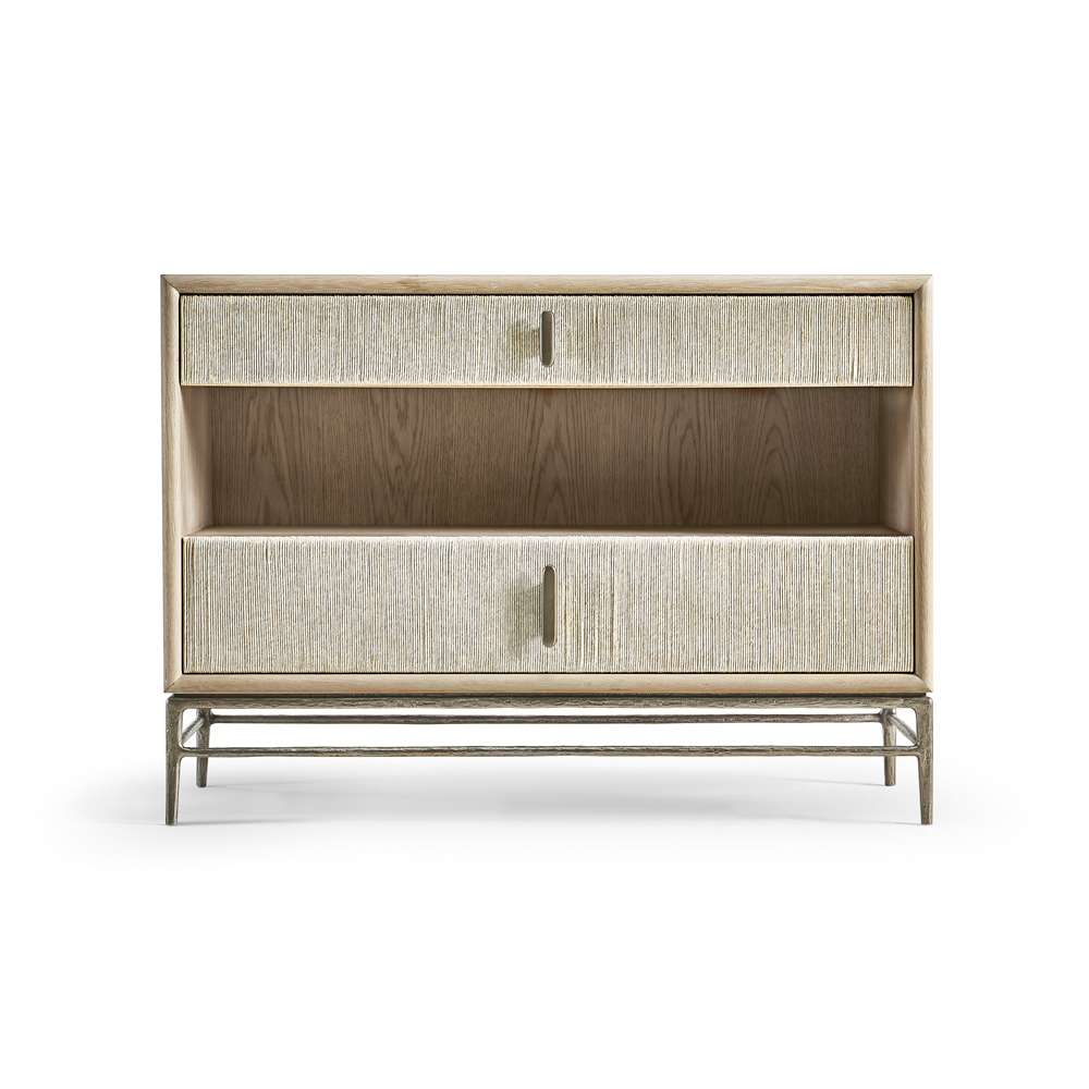 Jonathan Charles Fine Furniture - Water Clapotis Danish Cord Nightstand - 001-1-803-CRD veiw 3