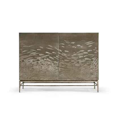 Jonathan Charles Fine Furniture - Water Diel Acid Etched Door Chest - 001-2-L20-EAL veiw 4