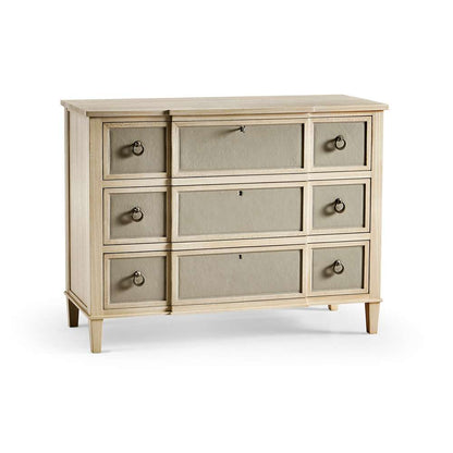 Jonathan Charles Fine Furniture - Water Neap Leather Front Chest - 001-1-900-LWS veiw 1
