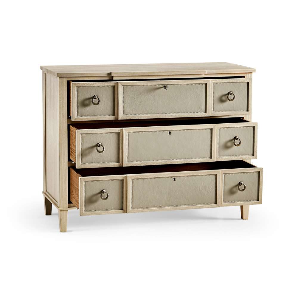 Jonathan Charles Fine Furniture - Water Neap Leather Front Chest - 001-1-900-LWS veiw 2