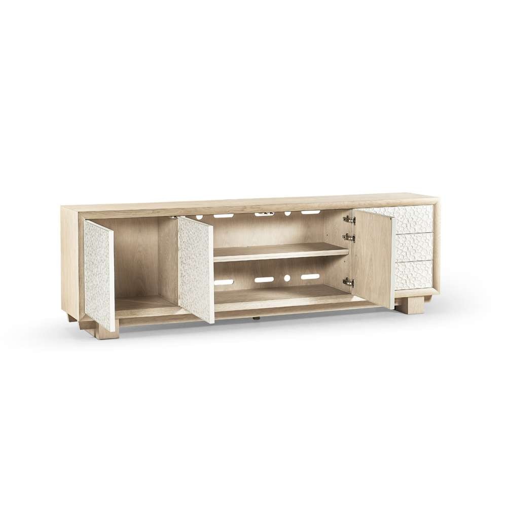 Jonathan Charles Fine Furniture - Water Pelagic Cast Metal Entertainment Console - 001-3-401-WWO veiw 2