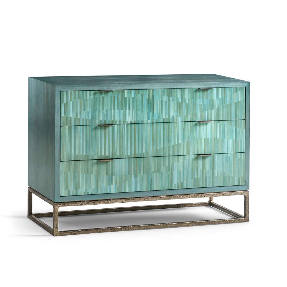 Jonathan Charles Fine Furniture - Water - Seaglass Bunching Chest - 001-3-270-BLS veiw 1