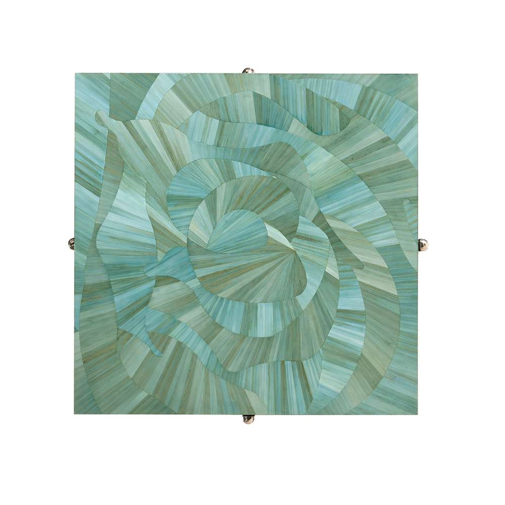 Jonathan Charles Fine Furniture - Water - Seaglass End Table - 001-3-BN0-BLS veiw 4