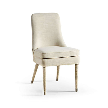 Jonathan Charles Fine Furniture - Water Shoal Linen & Grass Cloth Side Chair - 001-2-131-LOW veiw 1