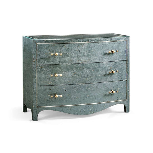 Jonathan Charles Fine Furniture - Water - Suberin Cork Bow Front Chest - 004-1-903-TCW veiw 1